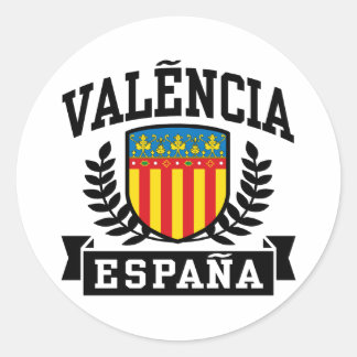 Adesivo Redondo Valencia Espana