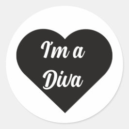 Adesivo Redondo Valentine Black Happy heart romance graphic