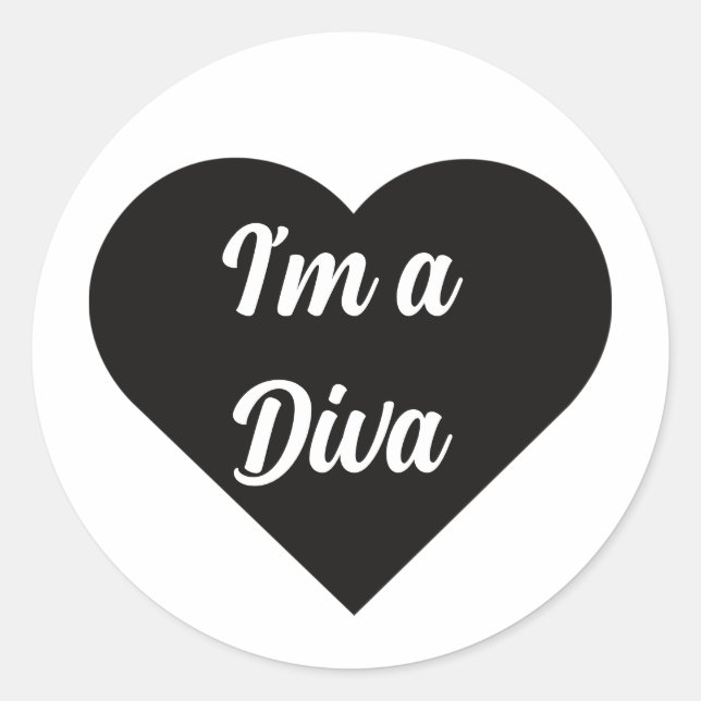 Adesivo Redondo Valentine Black Happy heart romance graphic (Frente)