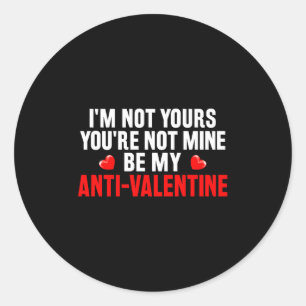 Adesivo Redondo Valentine Engraçado Em Para O Dia Dos Namorados Se