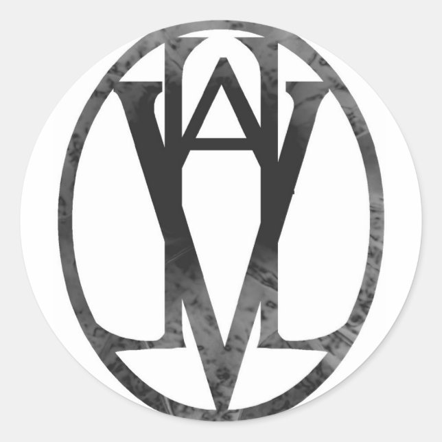 Adesivo Redondo Valhalla Seal Black (Frente)