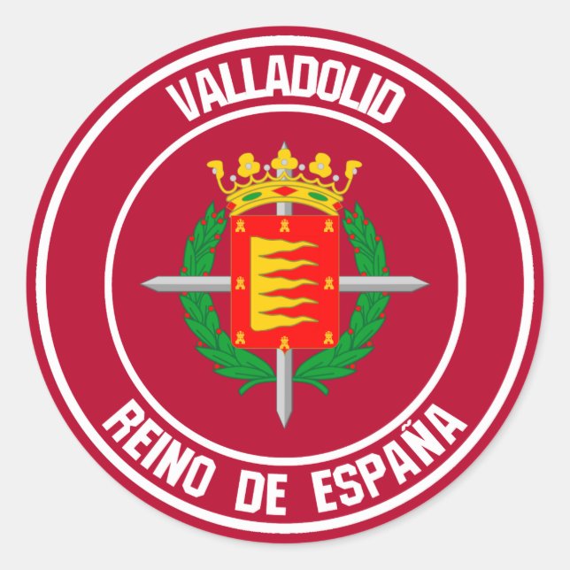 Adesivo Redondo Valladolid Round Emblem (Frente)