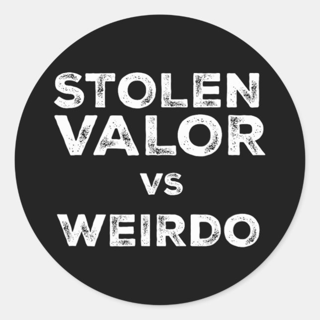 Adesivo Redondo Valor Roubado Vs Weirdo Trump Vance Vs Harris W Ti (Frente)