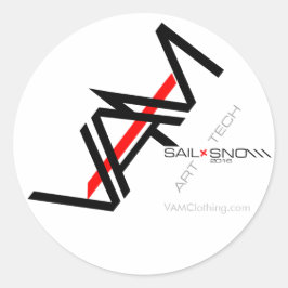 Adesivo Redondo VAM Sport Design Sticker