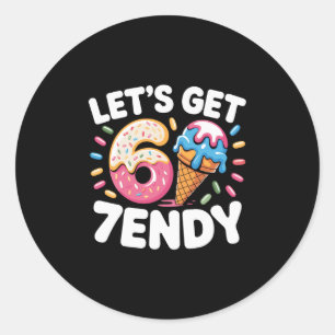 Adesivo Redondo Vamos Camiseta 7endy 6 7 Meme Seis Sete Camiseta P