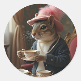 Adesivo Redondo Vamos Com Chá