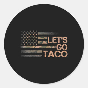 Adesivo Redondo Vamos Engraçado Vai Taco 3
