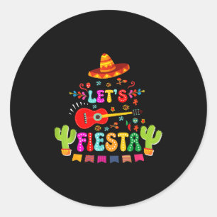 Adesivo Redondo Vamos festejar cinco de maio homens festa mexicana