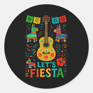 Adesivo Redondo Vamos festejar - festa mexicana cinco de maio