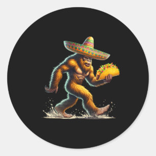 Adesivo Redondo Vamos Fiesta Bigfoot Tacos Mexicanos Bigfoot Cinco