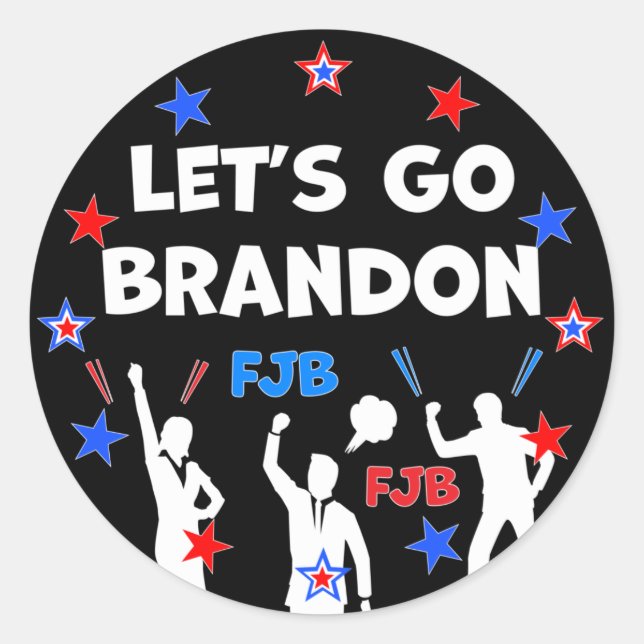 ADESIVO REDONDO VAMOS GO BRANDON (Frente)