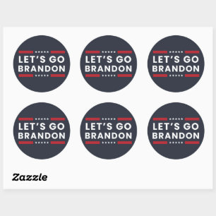 Adesivo Redondo Vamos Go Brandon