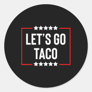 Adesivo Redondo Vamos Go Taco 14