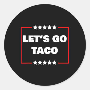 Adesivo Redondo Vamos Go Taco 17