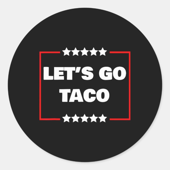 Adesivo Redondo Vamos Go Taco 17 (Frente)