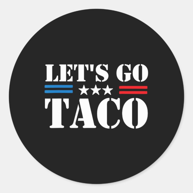 Adesivo Redondo Vamos Go Taco 25 (Frente)