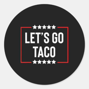 Adesivo Redondo Vamos Go Taco 26