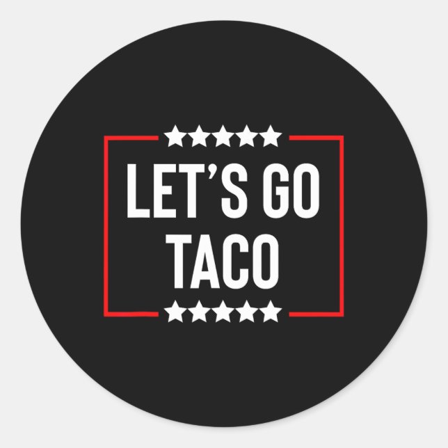Adesivo Redondo Vamos Go Taco 26 (Frente)