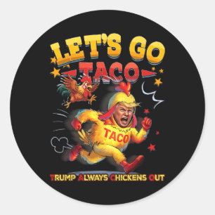 Adesivo Redondo Vamos Go Taco 30