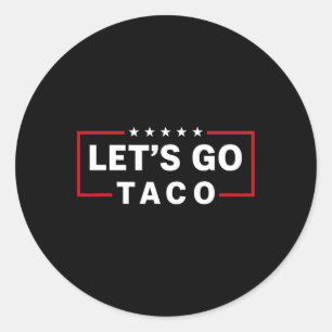 Adesivo Redondo Vamos Go Taco 6