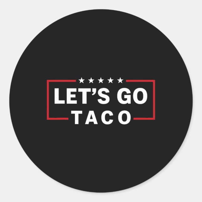 Adesivo Redondo Vamos Go Taco 6 (Frente)