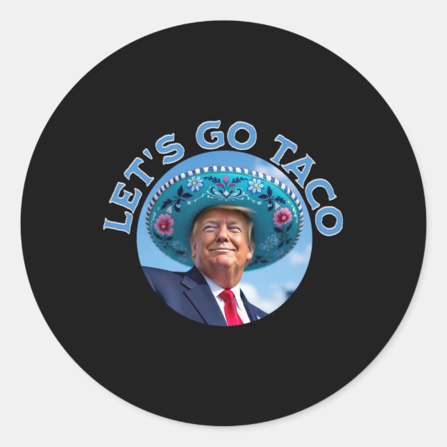 Adesivo Redondo Vamos Go Taco 9 (Frente)