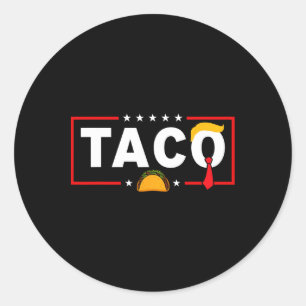 Adesivo Redondo Vamos Go Taco Shirt T.a.c.o Engraçado de Trendy T
