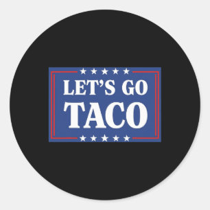Adesivo Redondo Vamos Ir Taco Camisa Vamos Ir Taco 23