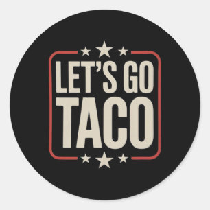 Adesivo Redondo Vamos Ir Taco Camisa Vamos Ir Taco 29