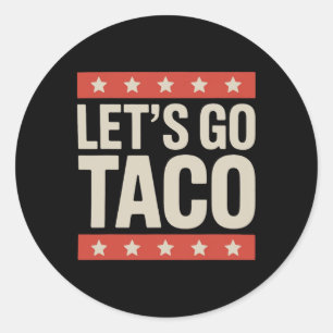 Adesivo Redondo Vamos Ir Taco Camisa Vamos Ir Taco 36