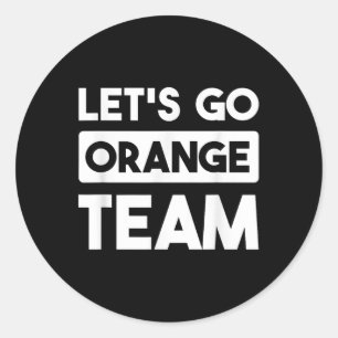 Adesivo Redondo Vamos Jogar Jogo Laranja Competição De Jogos De Gu