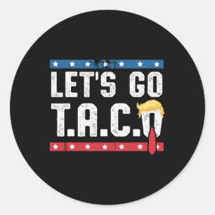 Adesivo Redondo Vamos Lá Taco Mexicanos Engraçados Latinos Sem Rei