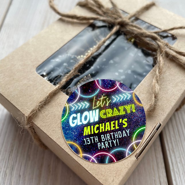 Adesivo Redondo Vamos Nu Louco Brilhante No Partido Escuro (Criador carregado)