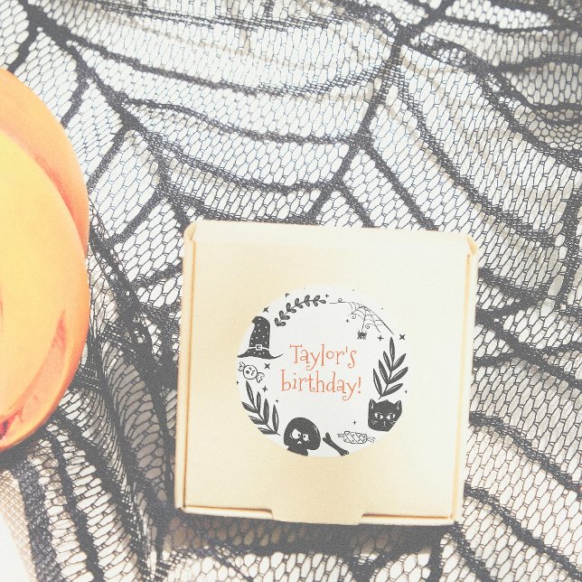 Adesivo Redondo Vamos Obter Um Favor De Festa de aniversário De Ha (Criador carregado)