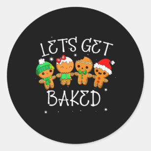Adesivo Redondo Vamos Pegar Cookie Xmas no Natal
