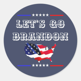 Adesivo Redondo Vamos Personalizado GO BRANDON Engraçado Humor FJB