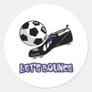 Adesivo Redondo Vamos Quicar Bola de Futebol