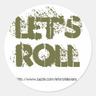 Adesivo Redondo Vamos Roll Sticker