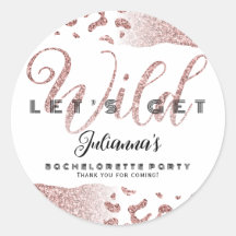 Vamos Rosa Obter Bachelorette Impressa Animal Selv