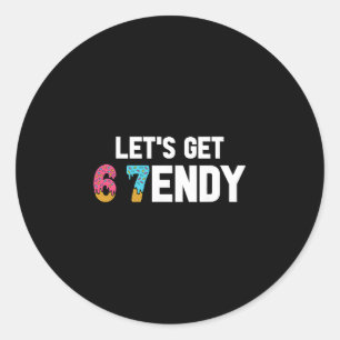 Adesivo Redondo Vamos Tornar Sendy 67 Sorvete 7endy 6 7endy 67 Mem