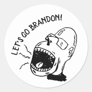 ADESIVO REDONDO VAMOS VÁ BRANDON! ENGANADORES