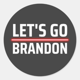 Adesivo Redondo vamos vai brandon