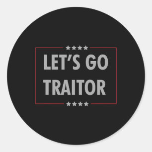 Adesivo Redondo Vamos Vai Trair Resistência Política Lying Anti-Tr