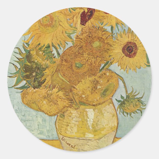 Adesivo Redondo Van Gogh (Frente)