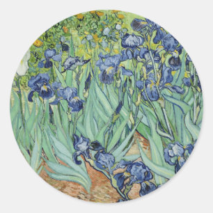 Adesivo Redondo Van Gogh Ainda Vive com irrisões