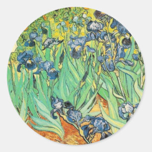 Adesivo Redondo Van Gogh Irises