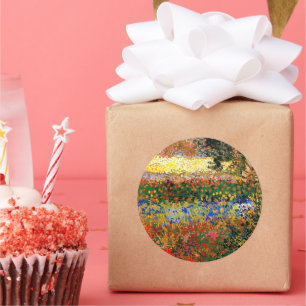 Adesivo Redondo Van Gogh - Jardim de Arles