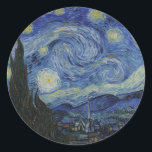Adesivo Redondo Van Gogh // Starry Night<br><div class="desc">Van Gogh Starry Night</div>