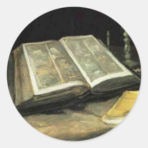 Adesivo Redondo Van Gogh Vintage Antiga Pintura Artista