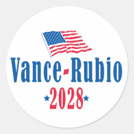 Adesivo Redondo Vance Rubio 2028 (bandeira)